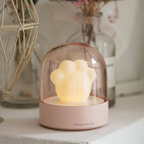 Cute cat claw night light romantic girl heart desktop lamp to send girlfriend birthday gift Christmas decorations