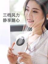 Netred with the same neck mini-handheld fan USB charging clamp waist portable wind silent small