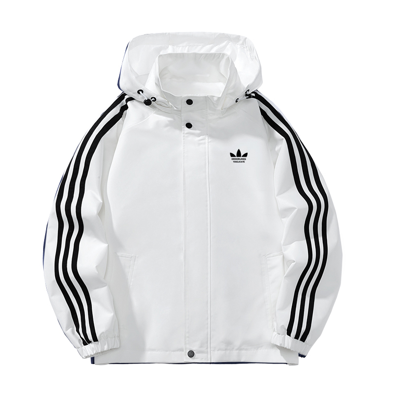 Outlet Brand Unisex Jacket 2025 New Spring and Autumn Windproof Waterproof Detachable Hood Coat