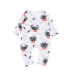 Tinypeople sản phẩm mới romper cotton mùa xuân và mùa thu baby in gió một mảnh lưới màu đỏ ngoại phong cách romper - Áo liền quần Áo liền quần