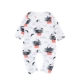 Tinypeople sản phẩm mới romper cotton mùa xuân và mùa thu baby in gió một mảnh lưới màu đỏ ngoại phong cách romper - Áo liền quần