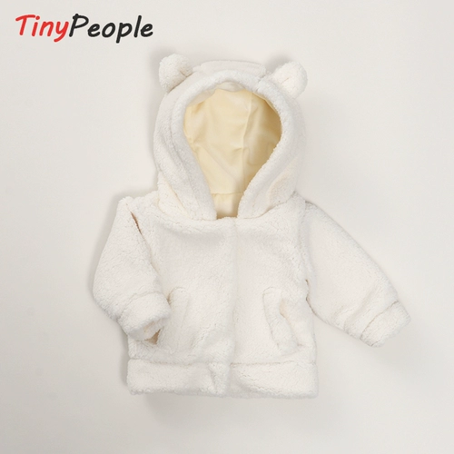 Скандинавская детская демисезонная бархатная флисовая куртка с капюшоном, скандинавский стиль, в западном стиле