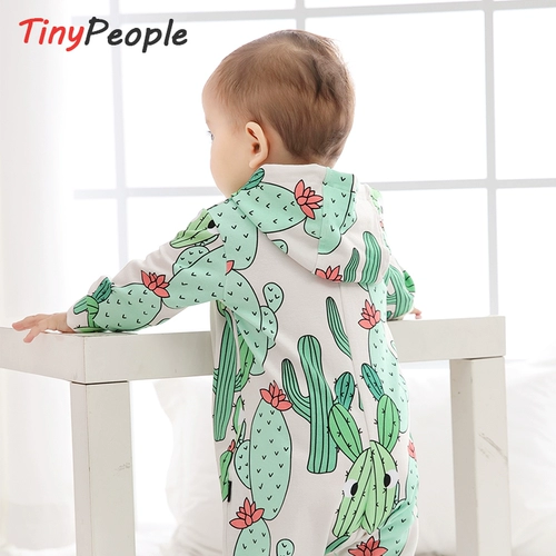 Скандинавское детское хлопковое демисезонное боди с капюшоном для выхода на улицу, скандинавский стиль, в западном стиле