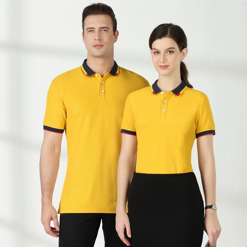 Летняя красная футболка polo для работы, делается под заказ, с печатью вашего логотипа, короткий рукав