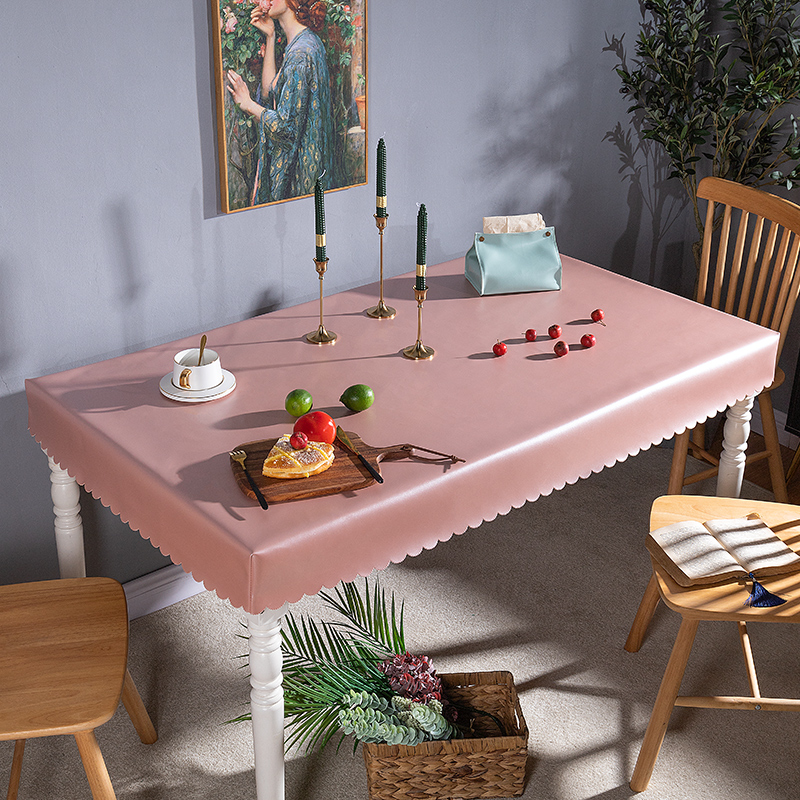 PU tablecloth roasting fire cover rectangular leather cover waterproof oil-proof anti-scalding roasting fire table leather table cover table coffee table leather cover