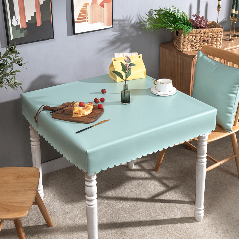 PU leather table cover roasting fire cover electric heating table cover electric stove leather tabletop leather cover mahjong table leather cover waterproof and oil-proof tablecloth - Taobao