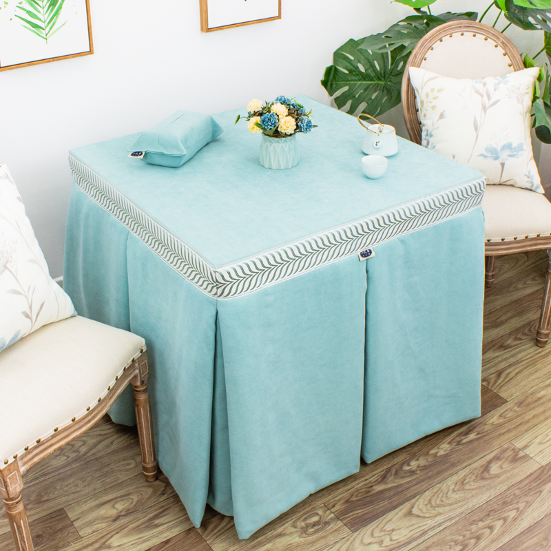 The new type of roasting fire cover electric heating table cover in winter thickened grilling fire is solid color rectangular electric stove cover square square table cover