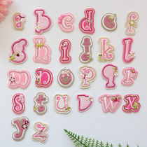 Patch cloth stickers small size personality Children DIY flowers 26 embroidery English letters fashion decoration small