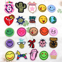 Clothing Patch Patch Jeans Decoration Embroidery Badges Children Cartoon Bugmark Small emoticons Package