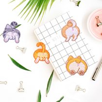 Butt twist boutique cartoon embroidery cloth patch DIY hand account clothing mobile phone case decoration patch patch patch