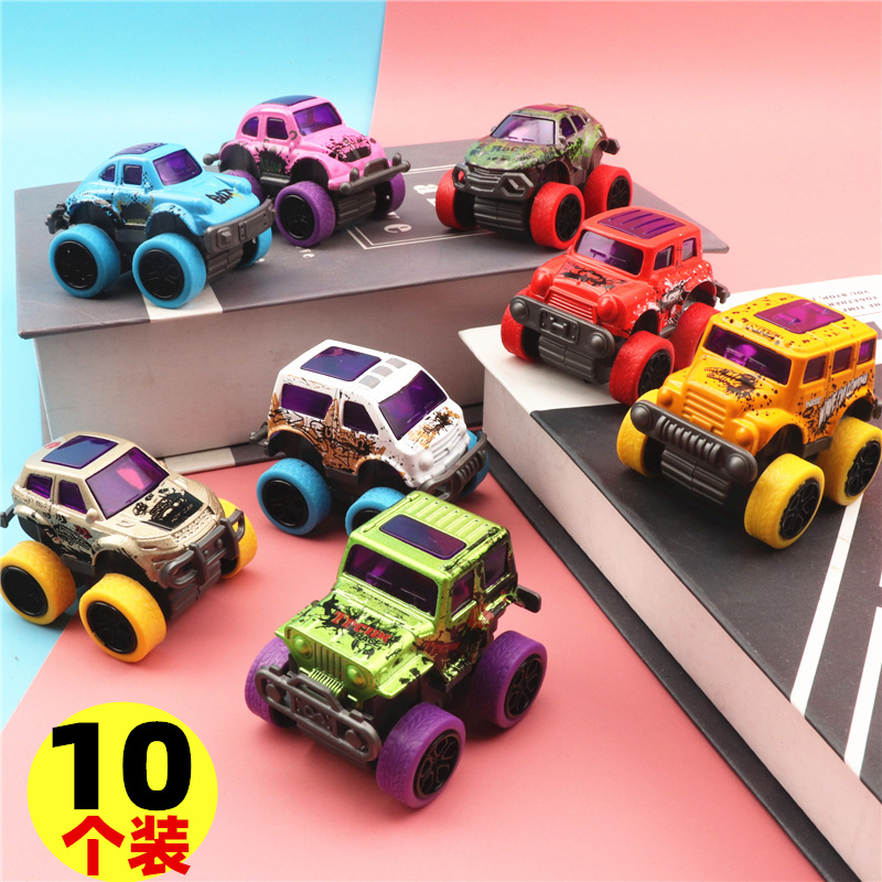 Children Mini emulation Alloy Back Force Inertia Small Car Baby Resistant Metal Off-road Car Model Boy Presents
