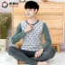 Bộ đồ lót thanh niên mùa thu và mùa đông InBron phần cotton 9 nam lớn trẻ em học sinh quần áo mùa thu 12-15 áo len cotton sịp bé trai đẹp Quần áo lót