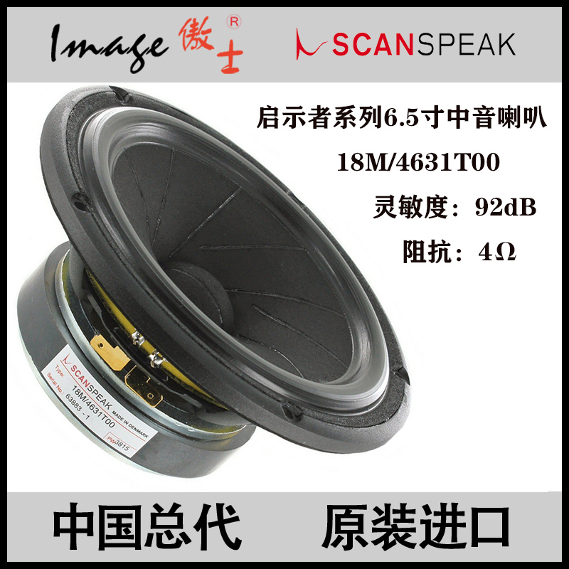 Scanspeak Danish Gentleman Treasure 18M 4631T00 Titanium Circle 6 5 inch 182mm pure medium tone