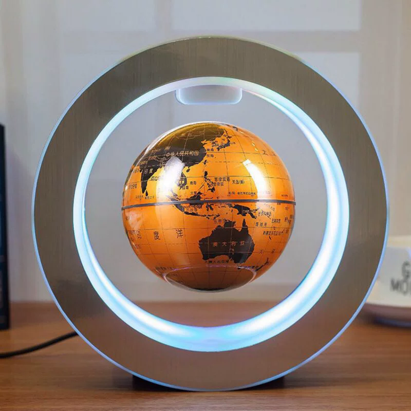 Новый Qi Home потери C-образный 3-дюймовый прозрачный плавающий Земной Geely подарок Gelast 3D S threeD подвешивающаяся детская комната