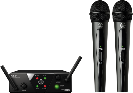 AKG WMS40 Mini Dual Vocal Set Vocal Set (Handheld)