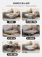 Children's Bed with Soft Cover, Cartoon Elephant Design, Solid Wood Bed, Floating Bed with Lights, Princess Style for Girls, Small Apartment Single Bed with Genuine Leather