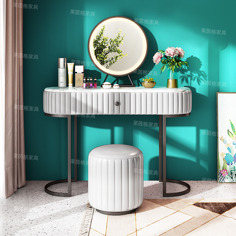 Postmodern light extravaganza Makeup Ideostyle Black Titanium Minimalist Marble Ins Wind Nordic Small Family minimalist Makeup Table