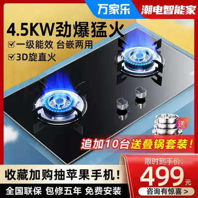 Macro Wanjiale KA421B gas stove double mouth gas stove gas stove embedded gas stove household