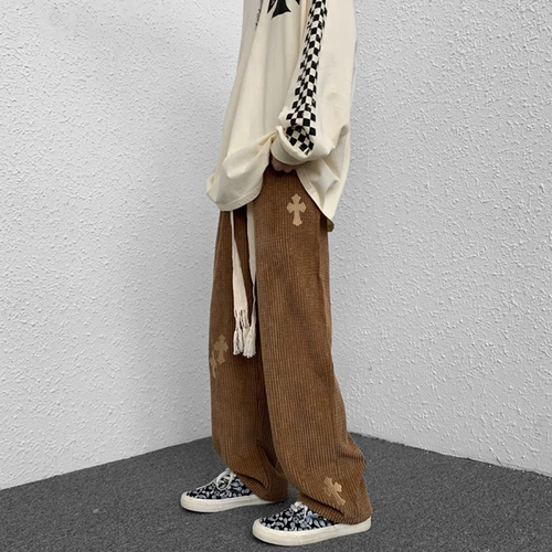 Tide, вельветовые штаны, свободный крой, оверсайз