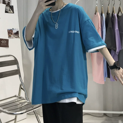 Tide, брендовая трендовая сексуальная летняя футболка, в американском стиле, короткий рукав, оверсайз