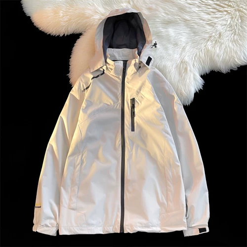 Куртка, мужская осенняя толстовка с капюшоном, флисовый альпинистский пуховик