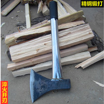 Axe and axe forged for splitting firewood with firewood-carrying outdoor home anti-felling tree axe size Tomahawk knife