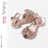 Летние сандалии, модные детские высокие туфли для принцессы, 2021 года, мягкая подошва, подходит для подростков