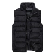 Xuống áo vest cotton in logo dày vest quảng cáo áo liền quần màu đứng cổ áo dây kéo nam ao ba lo nam
