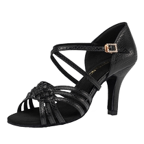 ITENDANCE new Latin dance shoes for women professional adult mid-high-heeled soft-soled ballroom dance rumba cha-cha dance shoes