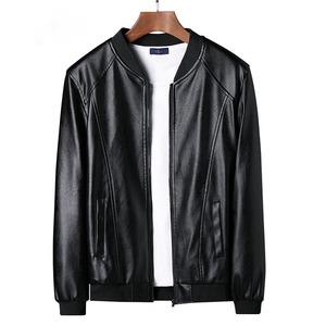 薄款皮衣男外套加绒棒球服