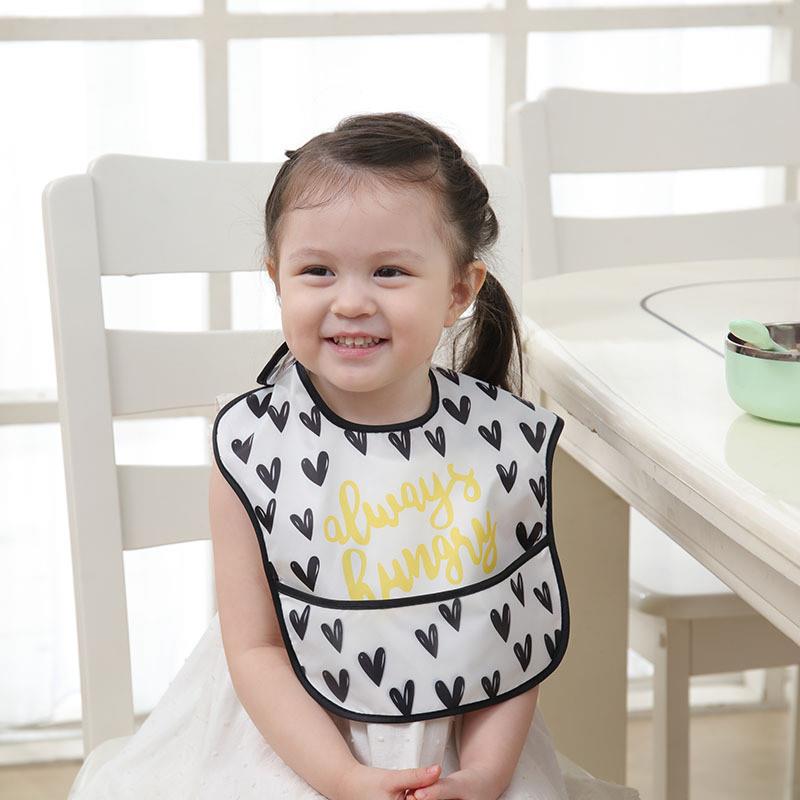 Summer children waterproof spat towels bib baby round mouth thin and soft easy to wash 1-4-year-old saliva pocket baby dine-pocket-Taobao