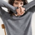 2019 phiên bản Hàn Quốc của áo len cashmere cổ chữ V nữ mỏng chạm đáy áo sơ mi ngọt ngào cổ áo len cashmere áo thun dệt kim ngắn - Vòng cổ áo len Vòng cổ áo len