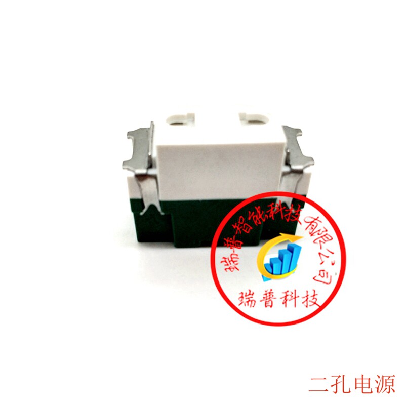 Rep Ground Plug Module Switch Socket Two-Plug 10A Dipolar Socket Socket Ground Plug-in Size 23X28mm