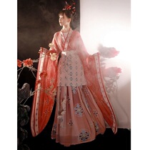 Wei Jin South North Dynasty Han clothes (crossing) womens summer big sleeve Ruqi waist set students super fairy Chinese style
