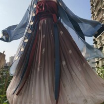 Song system (Qidu) Hanfu female Chinese wind long-term son Baiji skirt one-piece Song wipe three-piece Super fairy costume