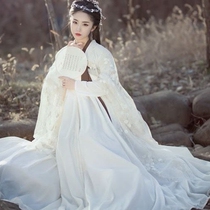 Hanfu woman (Qi Du)Qi chest skirt large sleeve shirt Chinese style summer fairy small man cabbage full set of ancient clothes