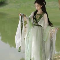 Chilled is Han Wei Jinsouth North to the big sleeve and heavy industry embroidered the ancient fashion of Xia female adult