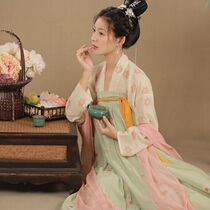 Student affordable hanwu (crossover) womens summer Chinese style tang-made chest pair skirt one piece out of print full set