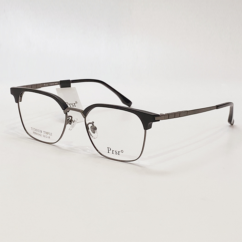 Pasha Full-Frame Titanium Alloy Glasses Frame for Men, a Must-Have for Business Casual, Retro Eyeglass Frame, Ultra-Light Frame 86542