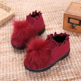 Детская зимняя обувь, утепленные нескользящие детские туфли, 2019