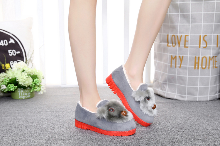 Giày vải mùa đông Bắc Kinh giày nữ cao để giúp giày cotton dày đế giày cũ đế ấm không trơn trượt giày nữ cao cổ