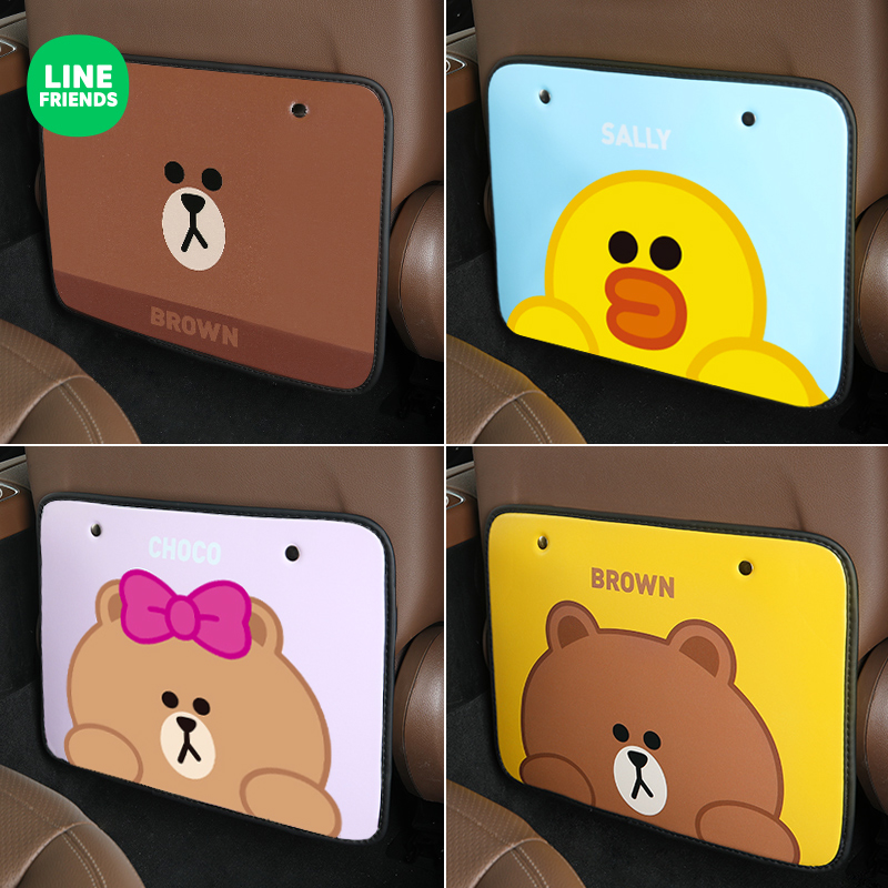 Cartoon cute car seat anti-kick pad car car chair back behind the back of the back seat General child dirty pad
