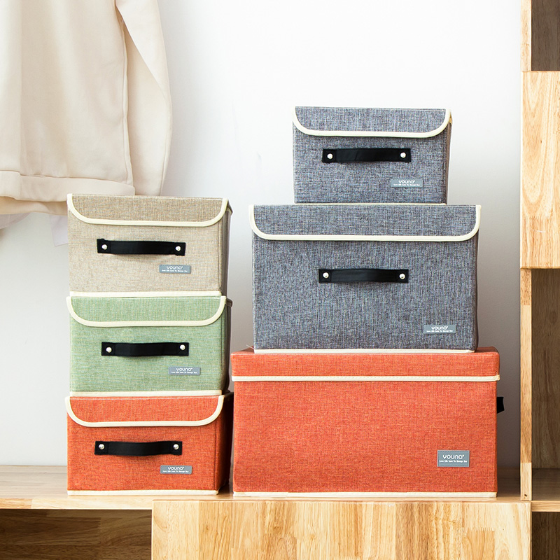 Foldable storage box Fabric clothing box King-size Korean dormitory storage box Household finishing box