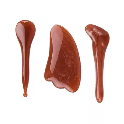 Agate red facial beauty scraping suit eye plank non horn jade stone face lifting whole body Universal