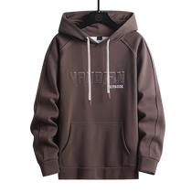 Outlet NASA American letter embroidery hooded sweatshirt mens spring and autumn youth trendy brand jacket top