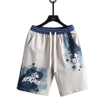 2024 Summer Thin Casual Shorts Mens Trendy Brand Design Five-Point Medium Pants Sports Basketball Beach Pants