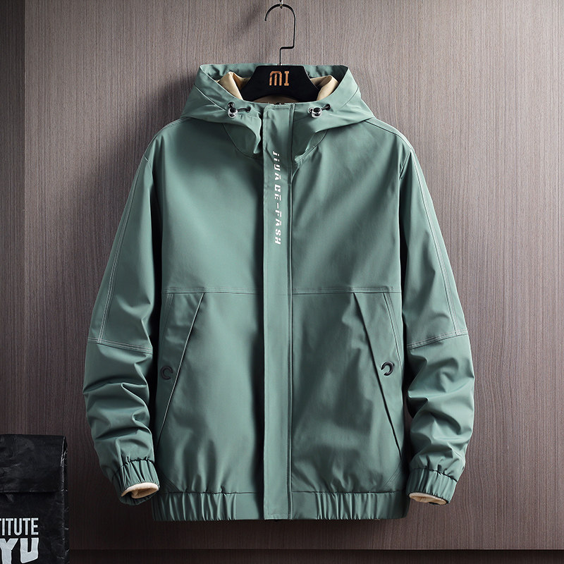 Jacket Men Trends Leisure 100 Hitch Ride of the Han version 2021 New spring and autumn fitted with hood overalls jacket