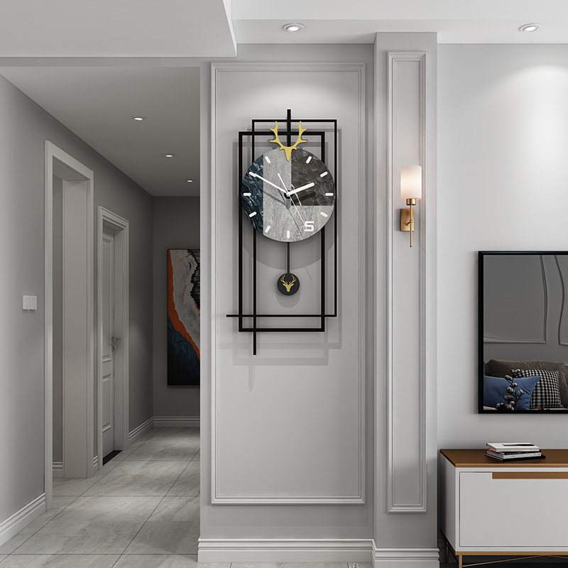 Nordic deer heads hang the creative dining room wall decorated with decorated TV sofa background wall decorated wall decorated