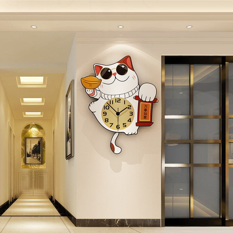 Property Cat Wall Decoration Hanging Decoration Children's Room Arrangement Living Room Dining Room Dining Room Dining Room Creative Entrance Door Furnishing Accessories