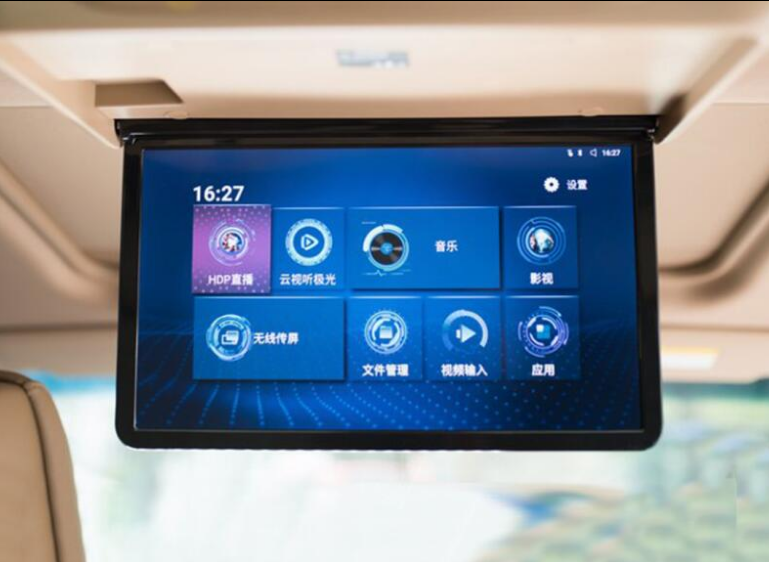 Новый автомобильный моноблок Biek GL8 с верхним LCD экраном, автомобильный телевизионный экран для развлечения, HD, анти-царапин, антивсветливый стальной экран